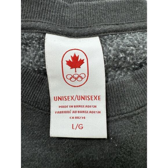 Team Canada Sweatshirt 2010 Winter Olympics Vancouver Gray Crewneck Adults Large - Picture 9 of 9